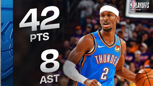 SGA's Playoff CAREER-HIGH 42 PTS vs Suns | April 25, 2026