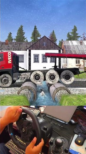 Spintires: MudRunner - SHACMAN DELONG X3000 rescuing a stuck truck in deep snow #599 #zhiengameplay