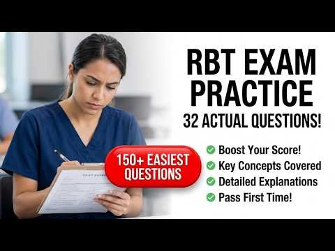 2026 RBT Exam Mastery: 32 Essential Practice Questions For The New 3rd Edition Task List