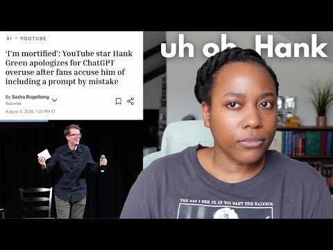 Can't even trust a science educator...Hank Green using genAI for "research"