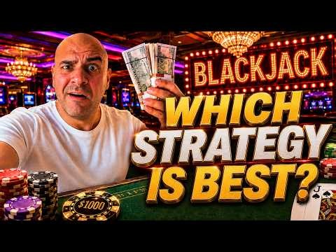4 Blackjack Strategies. $1,000 Bankroll. One Clear Winner.