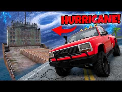 Driving Through the Hurricane Aftermath In The NEW Dangerous Roads 3 Map!