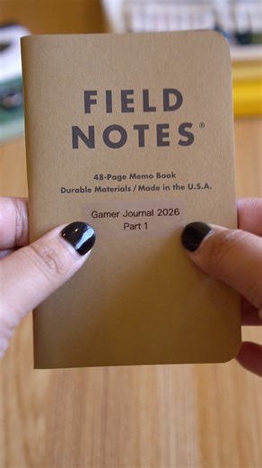 How to Set Up Your 2026 Gamer Journal #journalinspo #gamerjournal #fieldnotes