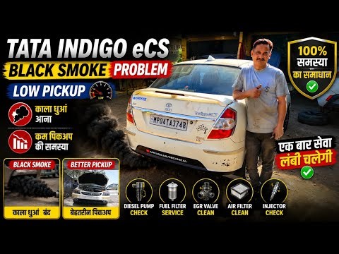 Black Smoke + Low pickup problem solved 😞|| Engine Mounting || Diesel pump Service || Indigo ecs