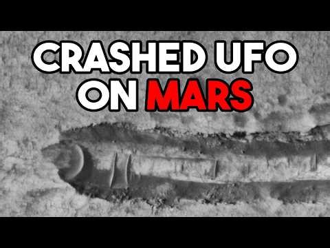Crashed UFO on Mars