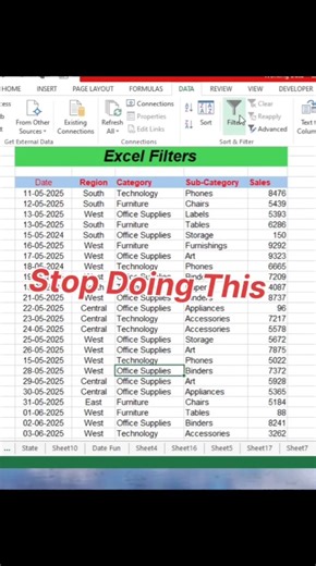 Advanced excel filters || Excel filters ||Filters in excel || Excel tricks