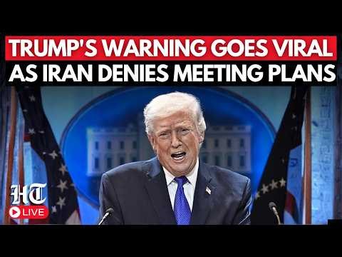 Trump Speech Live: Donald Trump 'WAR' Speech Goes Viral after Iran Denies Meeting Plans |White House
