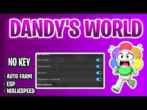 NEW SCRIPT Dandy's World - AUTO PLAY, MONSTER ESP, WALK SPEED