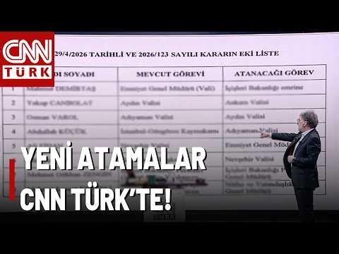 SON DAKİKA🚨Resmi Gazetede Yayınlandı: Yeni Atamalar CNN TÜRK'te!