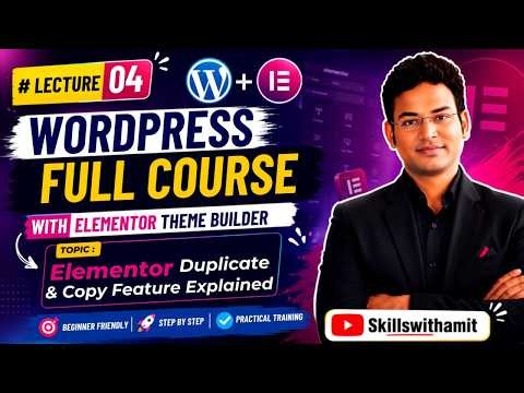 Elementor Duplicate and Copy Feature | Complete Beginner Tutorial