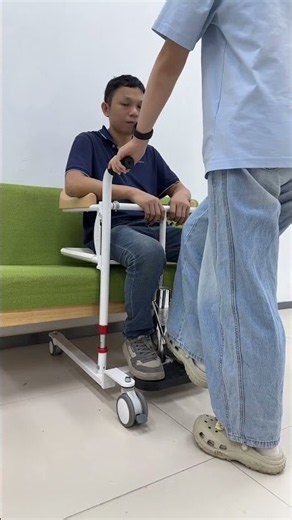 ▶️ Product Link in Bio ( # 1092 ) Elderly Patient Transfer Lift Handicapped Wheelchair