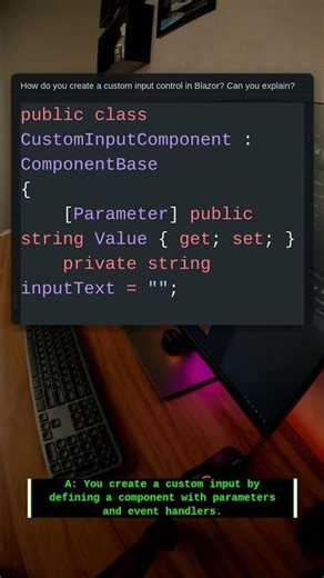 Blazor Input Control | .NET Interview Question #Shorts #Csharp #Coding #Programming