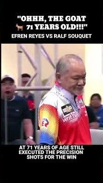 "Ohh, THE GOAT 🐐, 71 years Old" Efren Bata Reyes vs Ralf Souquet WNT Legends Cup 2026