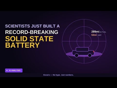 Scientists Just Built a Record-Breaking Solid-State Battery — The Real Numbers
