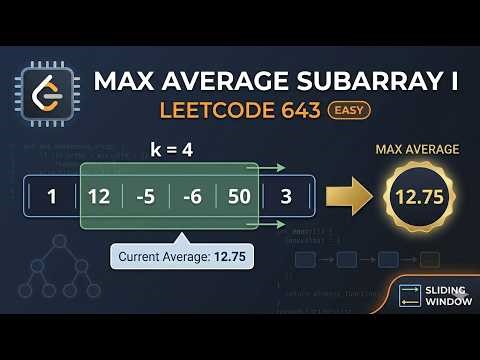 Maximum Average SubArray | Sliding Windows