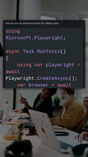 Blazor E2E Tests | .NET Interview Question #Shorts #Csharp #Coding #Programming