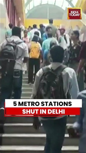 5 Delhi Metro Stations Shut Amid Security Alert Over Proposed Parliament March | #delhi #delhipolice