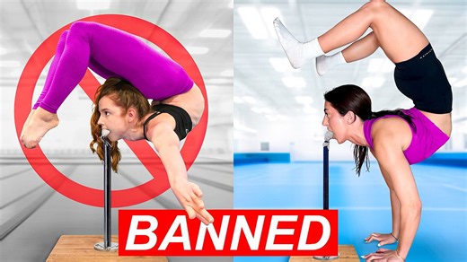 Athletes attempt dangerous banned contortion skills with Anna McNulty