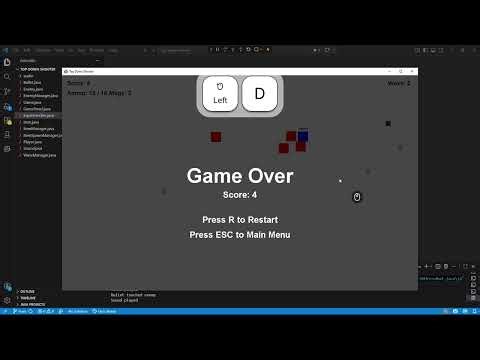 Building a 2D Top-Down Shooter in Java – Dev Log #6 | UI, Main Menu, Pause and Game Over