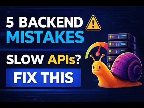 5 Backend Mistakes Slowing Your APIs (Fix Them Fast)