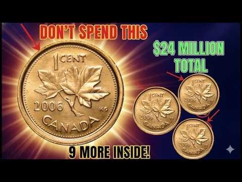 🚨Top 3 Canada One Cent Coins Worth Millions – Don’t Spend These Coins!💰