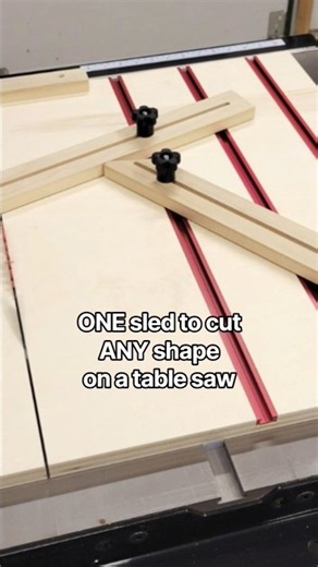 One sled to cut ANY shape on the table saw