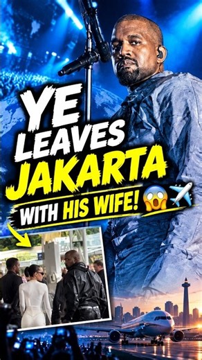 YE LEAVES JAKARTA WITH HIS WIFE! 😱✈️ Like and Subscribe😇