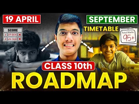 Class 10 Roadmap + Timetable 2026 🔥 | 95% Guarantee (April - September Plan)