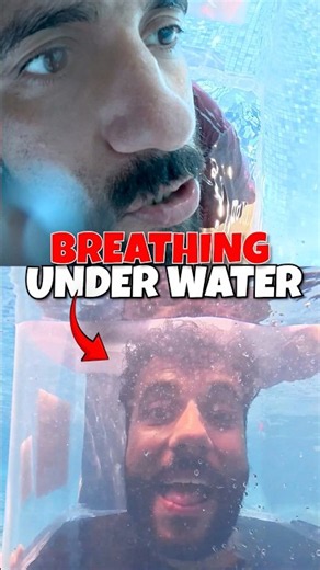 Breathing Under Water | Science Experiment #ashusir #physics #funny #crazy