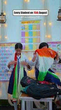 Every student on 15 august|# #youtubeshorts #funny #comedy #shorts #15august #trending