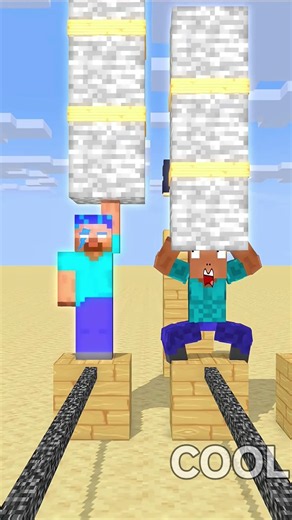 Will Herobrine Be Able To Keep His Balance? 😱 In Minecraft 3d Short Video