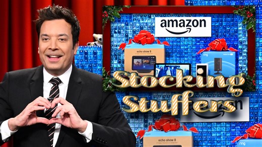 Day 3 of Stocking Stuffers: Amazon Alexa Echo Show 8 and Ring Outdoor Cam Pro! 🎁 | The Tonight Show Starring Jimmy Fallon