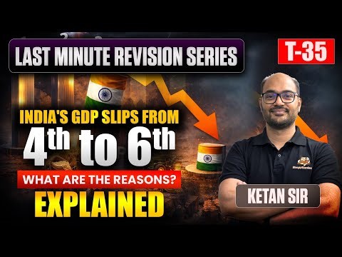 India GDP Ranking Drop Explained Economy UPSC Why India GDP Slips from 4th to 6th Analysis
