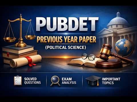 PUBDET Political Science PYQ Concept Insight | Step-by-Step Previous Year Paper Analysis #PUBDET