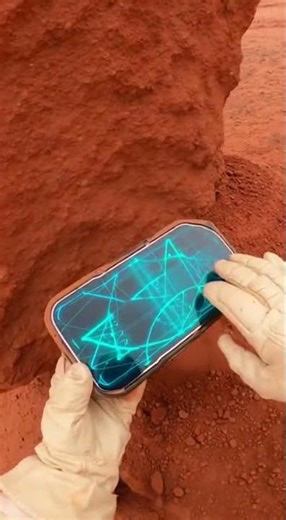 Mysterious Tablet on Mars Displays Alien Face Briefly