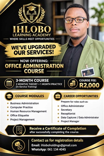 Computer & Full Administration Courses — Enroll Feb at IhLobo Learning Academy