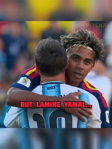 Lamine yamal Respect moment in football 😍 #pitchx #lamineandmessi