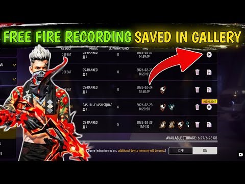free fire recorded video save to gallery | How to save free fire replay video in gallery |