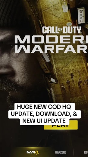 HUGE NEW COD HQ UPDATE, DOWNLOAD, & NEW UI UPDATE #fyp #gaming #callofduty #modernwarfare4 #warzone
