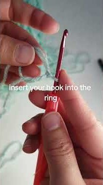 Let's make a magic ring 🥰 #tutorial #crochet #handmade