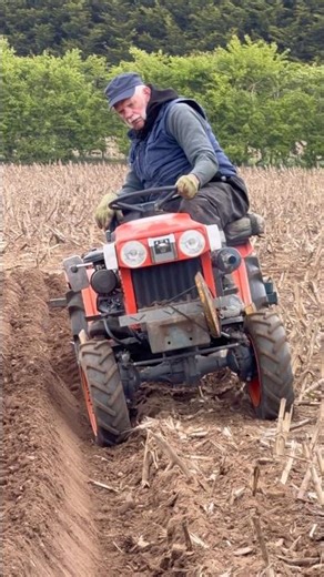 Ploughing with the Kubota B7100 Utility Tractor