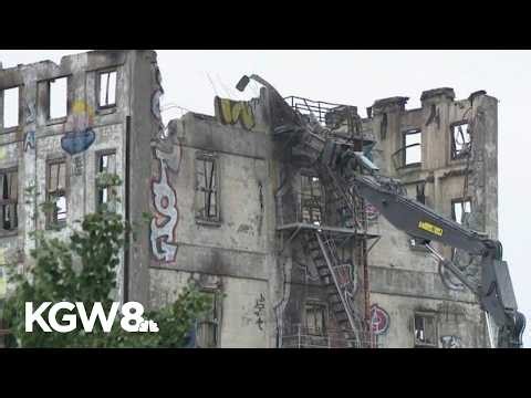 Centennial Mills demolition continues after explosion shakes neighborhood