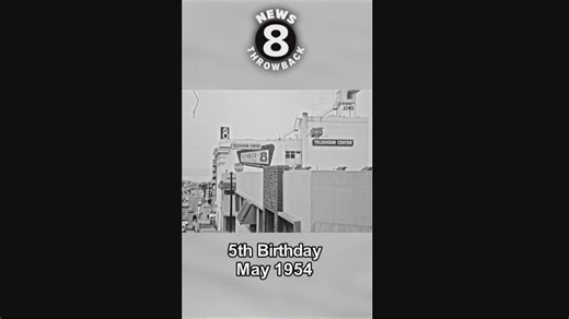 Channel 8 celebrates 5th birthday in 1954