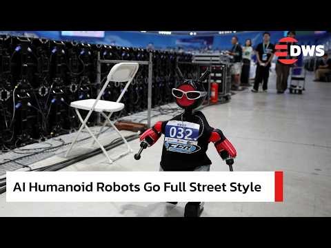 AI Humanoid Robots Perform Street And Break Dance At Beijing Robot Event | DWS News | AI14
