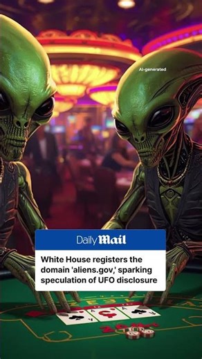 White House registers the domain 'aliens.gov'