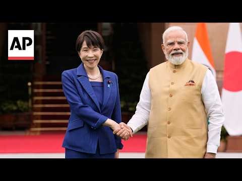 India's Modi welcomes Japan PM Sanae Takaichi to New Delhi