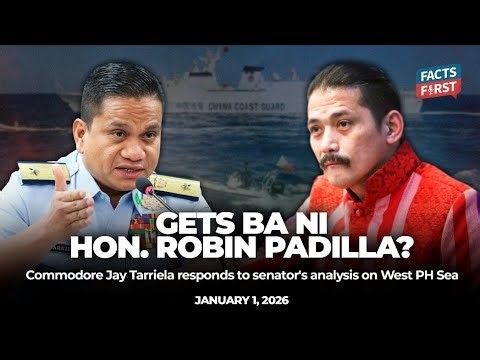 Commodore Tarriela, may nilinaw kay Sen. Robin Padilla