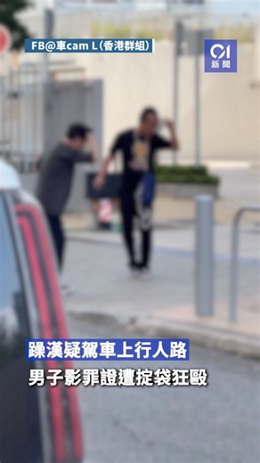 沙田MMA｜躁漢疑駕車上行人路 男子影罪證遭掟袋狂毆 雙雙被捕 #香港01 #hk01 #01新聞