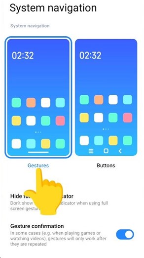 Redmi System Navigation Gestures | Full Screen Display #shorts