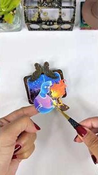 ASMR Ember & Wade 🔥💧 Elemental Art Journal Spread | Disney Pixar Sticker Collage #shorts